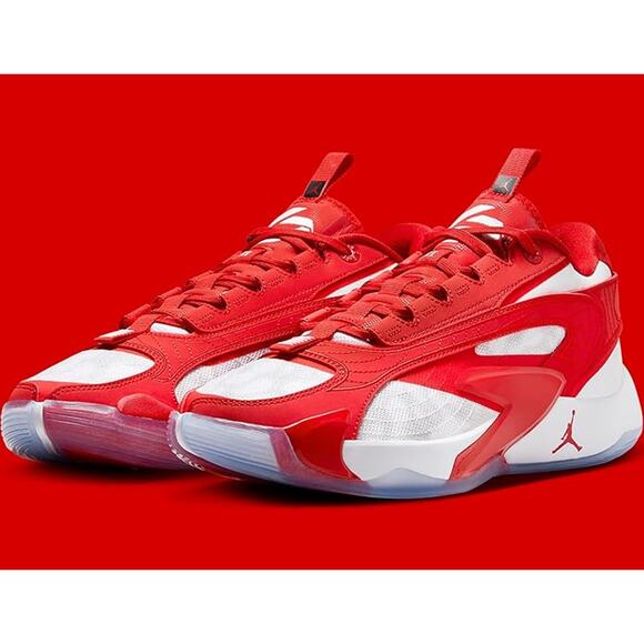 NWT Nike MEN Luka 2 Team Bank Basketball Shoeswhite/university red-SZ 12
